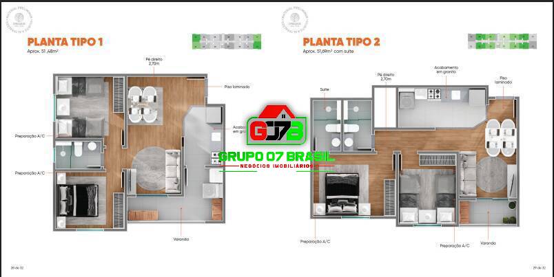 Apartamento à venda com 2 quartos, 52m² - Foto 11