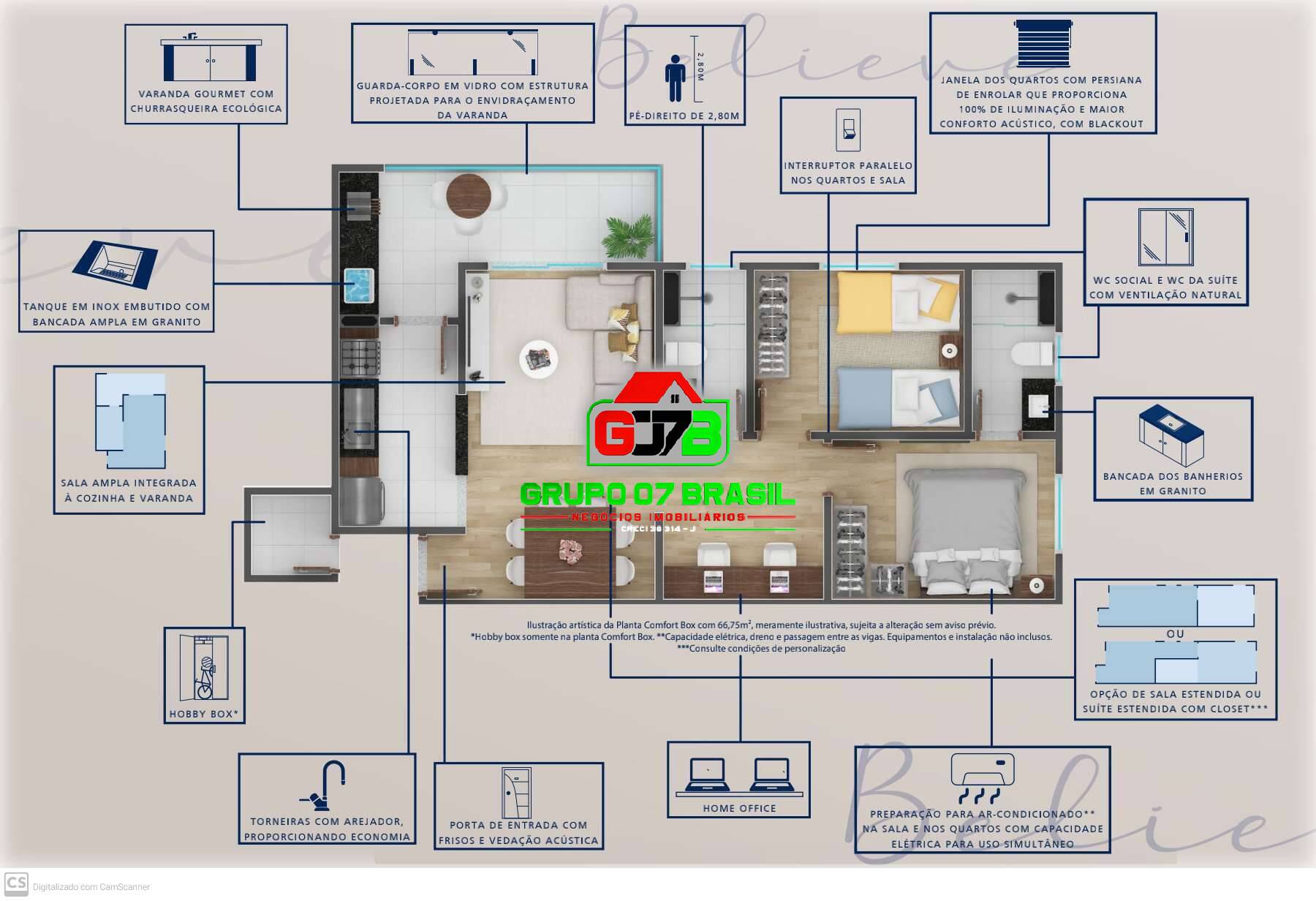 Apartamento à venda com 2 quartos, 64m² - Foto 40