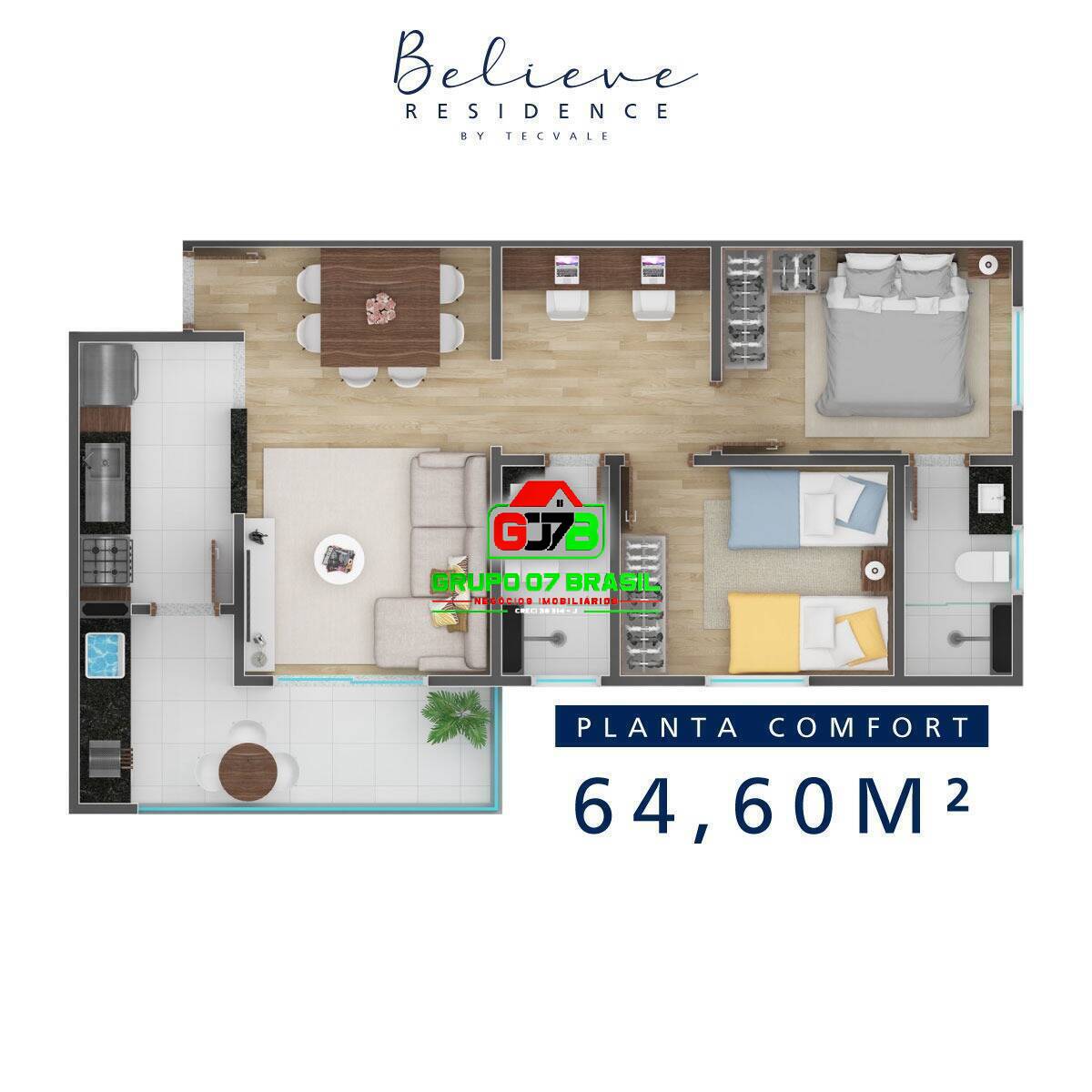 Apartamento à venda com 2 quartos, 64m² - Foto 16