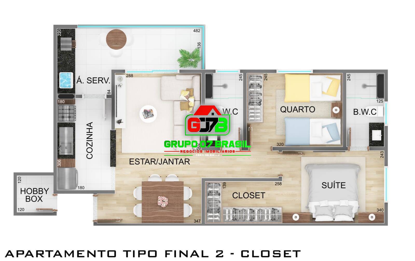 Apartamento à venda com 2 quartos, 64m² - Foto 42