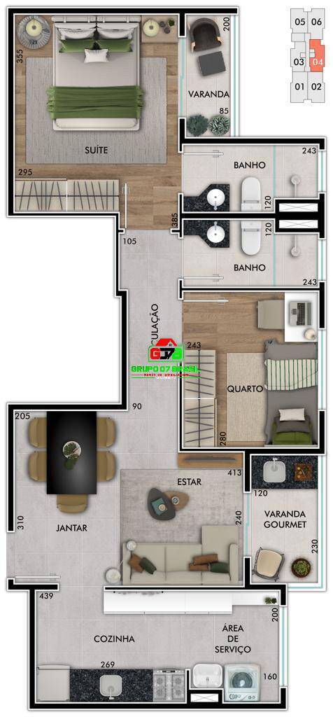 Apartamento à venda com 2 quartos, 57m² - Foto 12