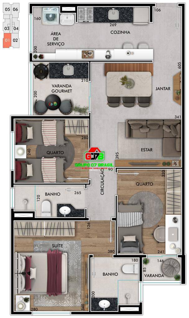 Apartamento à venda com 2 quartos, 57m² - Foto 14