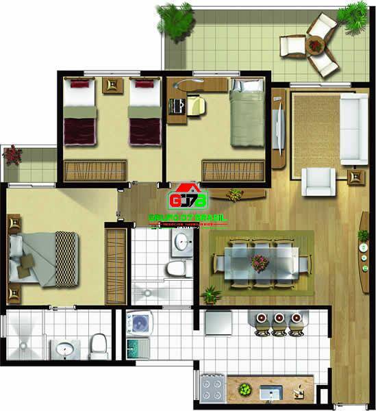 Apartamento à venda com 3 quartos, 88m² - Foto 6