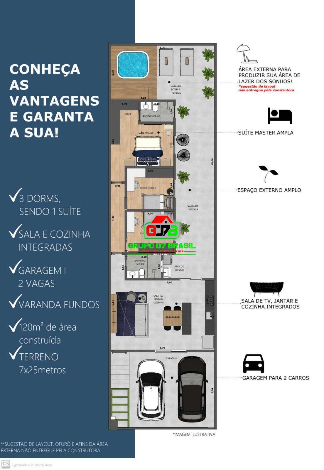 Casa à venda com 3 quartos, 175m² - Foto 3