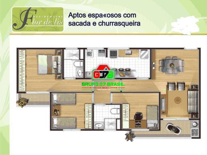 Apartamento à venda com 3 quartos, 83m² - Foto 3