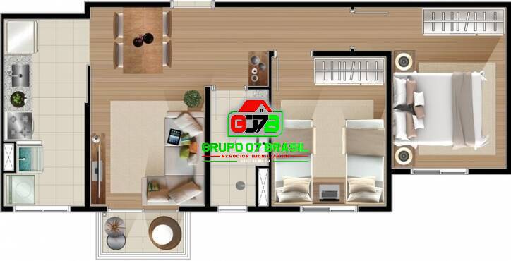 Apartamento à venda com 2 quartos, 48m² - Foto 20